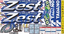 Комплект наклеек для КМУ Tadano Zest 825